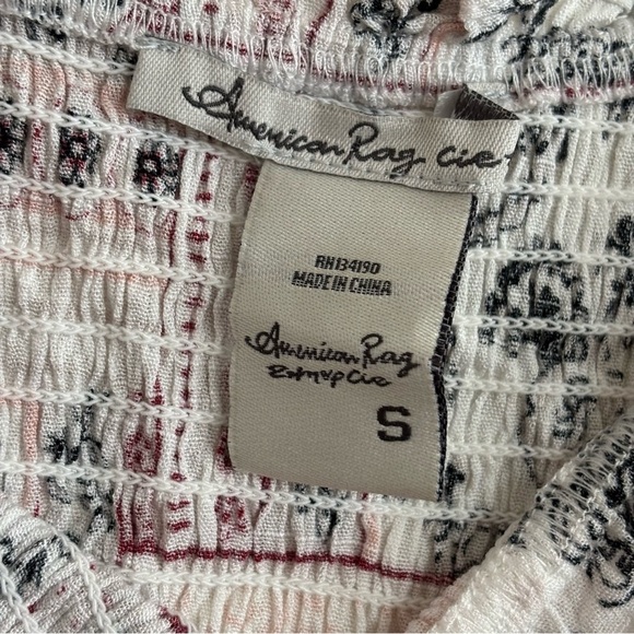 American Rag White and Black Blouse - Picture 7 of 11